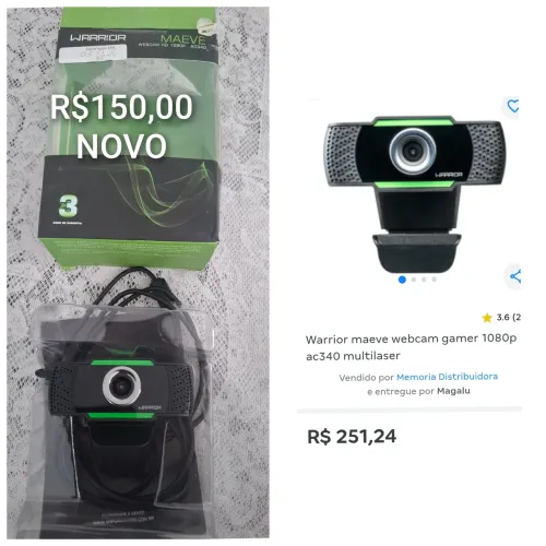 Webcam Gamer Warrior Maeve 1080p AC340