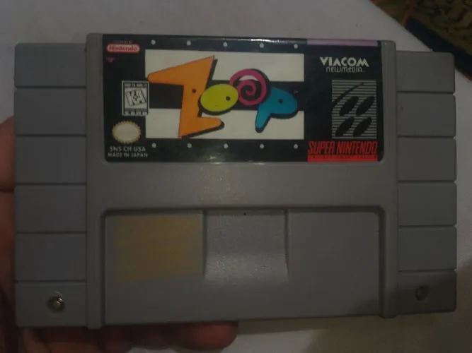 Zoop cartucho de super nes