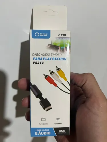 Cabo Áudio e Vídeo para Playstation PS2 e PS3