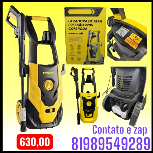 Lavadora Alta Pressão Multiuso Profissional 220v 1400w Amarelo 220v