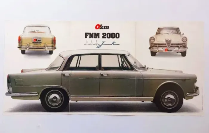 FNM 2000 JK, Alfa Romeo 155 - Pôster Original de Revista 60 Cm