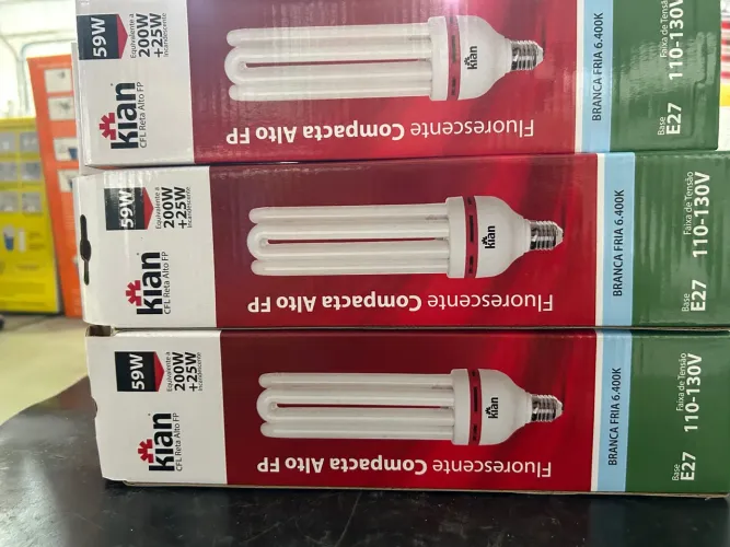 Kit com 5 lâmpadas eletrônicas 59w