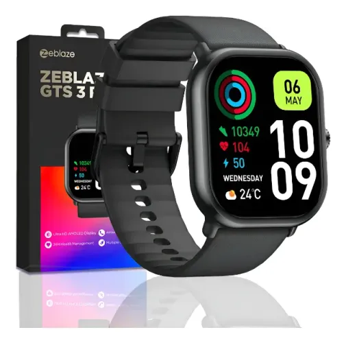 Relógio Smartwatch Zeblaze Gts 3 Pro Tela Amoled 1.97 Ip68