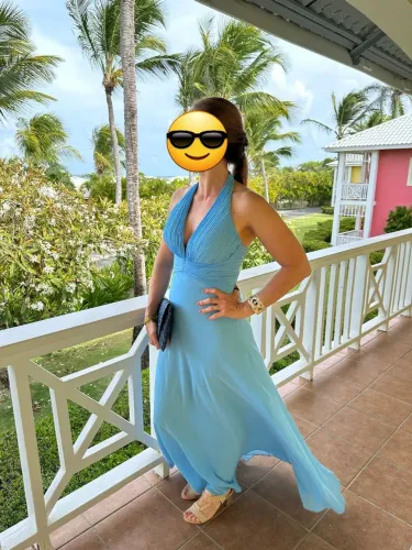 Vestido longo de festa  azul claro