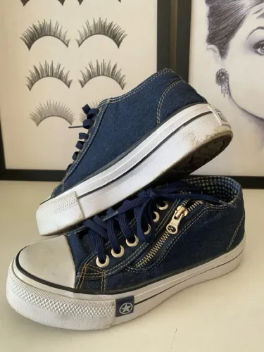 All Star Converse Jeans com fecho lateral 36