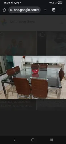 Conjunto de cadeira e mesa