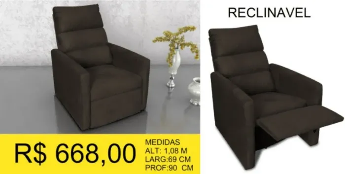 POLTRONA DO PAPAI A PRONTA-ENTREGA
