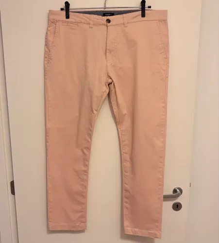 Calça alfaiataria rosa forever 21