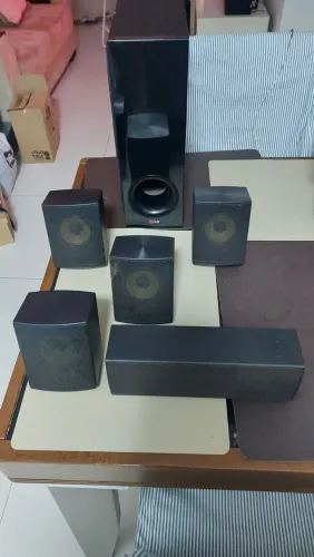05 caixa de som para Aparelho de DVD LG e 01 Sub Wolfer