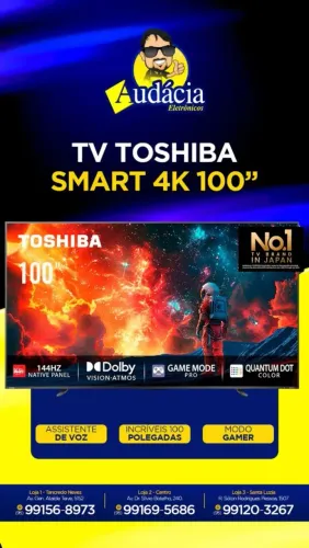 TELEVISÃO TOSHIBA "SMART 4k 100"