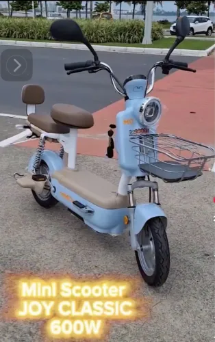 Mini Scooter Elétrica Joy Classic 600W - Econômica, Linda e Confortável