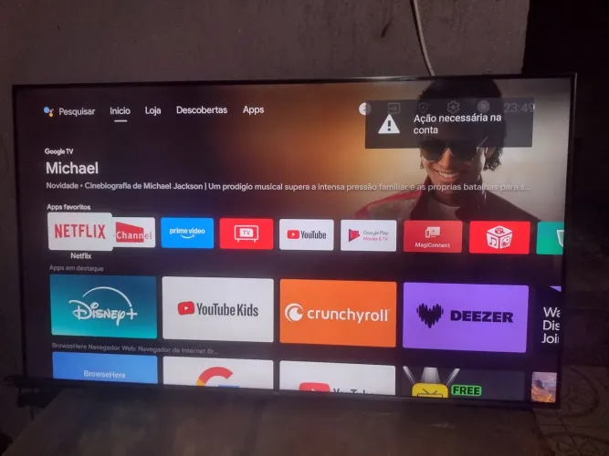 Smart tv TCL 55 QKED 4K LINHA FININHA QUASE IMPERCEPTÍVEL