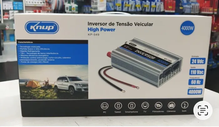 Inversor de Tensão Veicular Knup 4000W