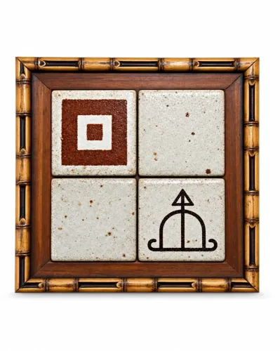 Quadro cerâmica Brennand logomarca