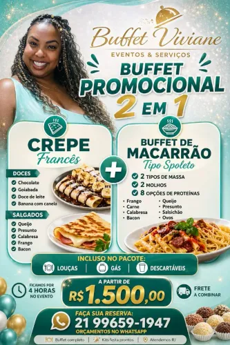 Buffet de Massas 2x1 