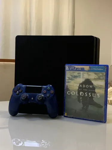 Pa4 SLIM 500GB + 1 CONTROLE ORIGINAL + JOGO