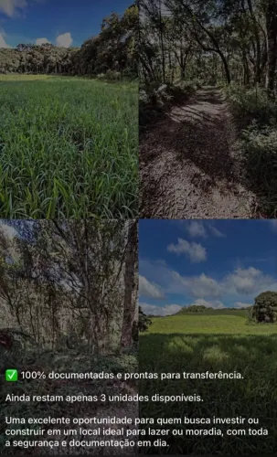 CHÁCARAS À VENDA - REGIÃO DE CAMPO LARGO/PR