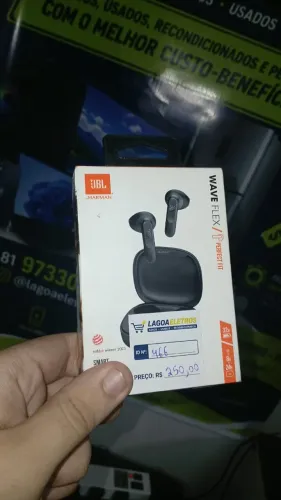 Fone JBL "fone jbl wave flex preto "