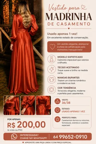Vendo vestido para festas e MADRINHA DE CASAMENTO