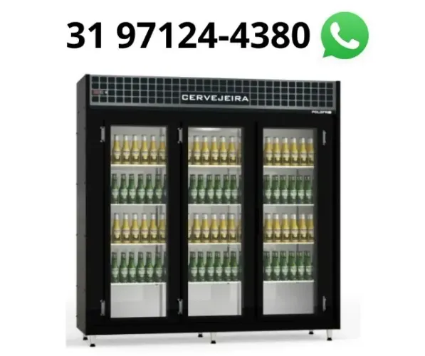 Cervejeira 3 Portas Preta Polo Frio 220V