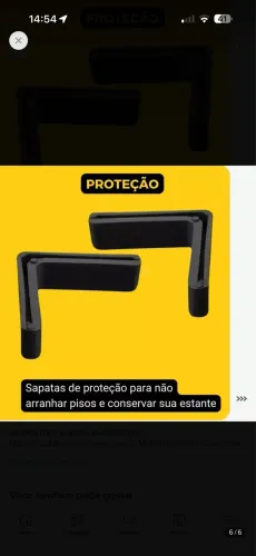 Estante de Aço 6 Prateleiras 198x92x40 cm - R$ 300