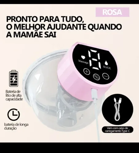 Bomba tira leite elétrica (mãos livres)