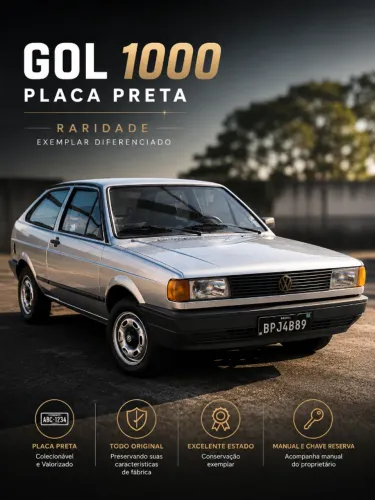 Volkswagen Gol Geração I 1000 2P 1995