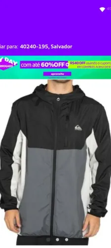Jaqueta Quiksilver original ,com nota fiscal!