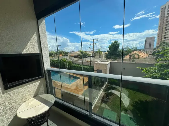 apartamento para alugar com sacada semi mobiliado com 2 quartos 1 suite bairro bom clima