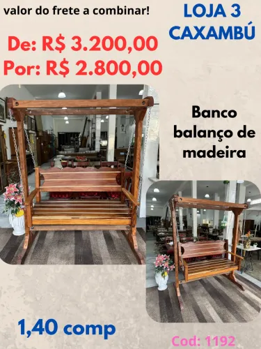 Balanço em madeira maciça 