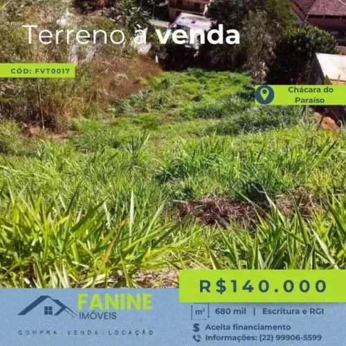Terreno a venda com 680,00 m2 em Nova Friburgo com projeto ilustrativo