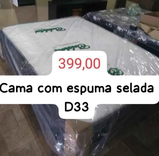 CAMA BOX CASAL SEMI ORTOPÉDICA