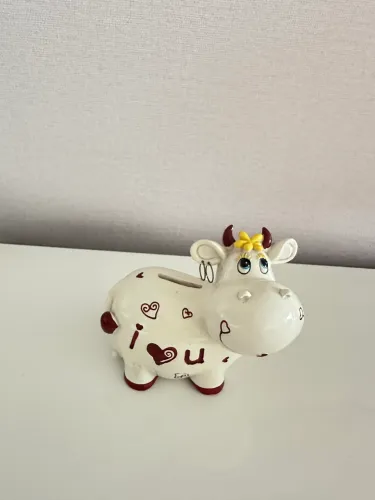 Cofrinho de vaquinha I?You porcelana