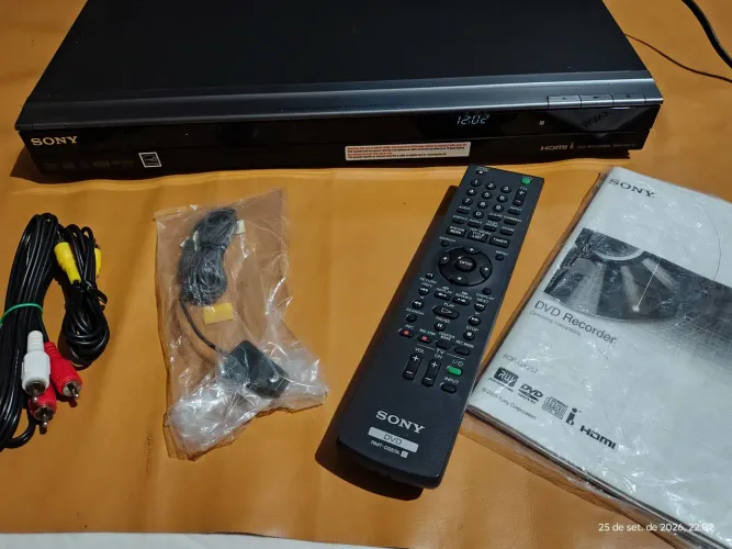 Gravador De DVD Sony RDR-GX257 Com Manual E Acessórios