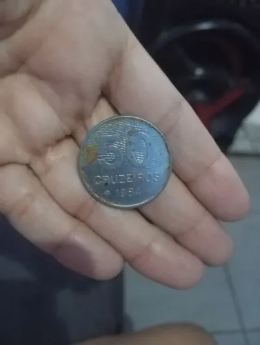 Moeda antiga 50 cruzeiro