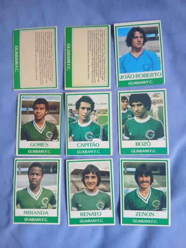 Coleção de cards ping pong futebol- Guarani