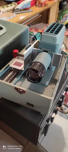 Projetor de slides antigo,ARGUS 300 ,MADE IN USA,Leia: