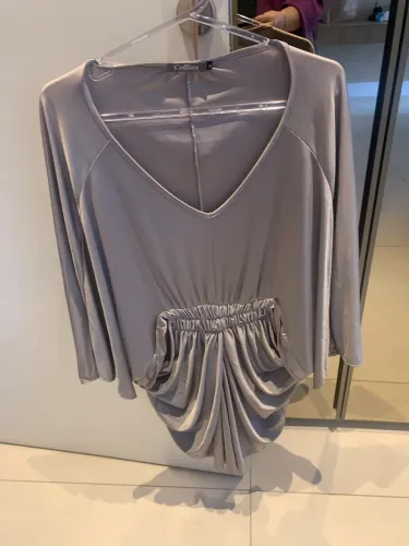 Blusa cinza malha fria