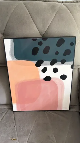 Jogo de quadros abstrato