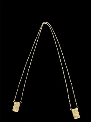Escapulário ouro 18k 60cm