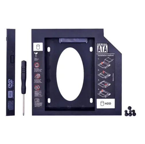 Adaptador Caddy Hd Ssd Gaveta Dvd Notebook 12,7mm