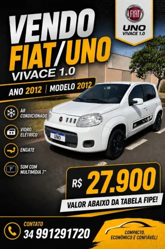Fiat Uno Vivace/rua 1.0 EVO Fire Flex 8V 5P 2012