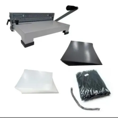 Encadernadora Excentrix A4 + CAPAS + ESPIRAIS