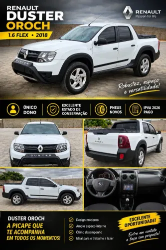 Renault Duster Oroch Exp. 1.6 Hi-flex 16V Mec. 2018