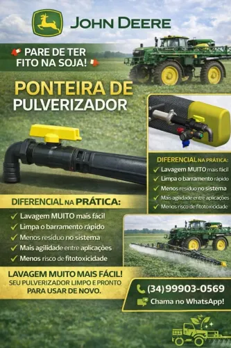 Ponteira para pulverisador john deere ,evite fito na lavoura.