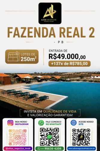 Fazenda Real 2 - Invista em Seu Próprio Terreno