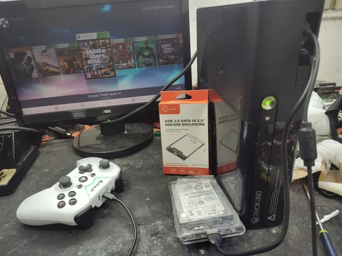 HD externo para Xbox 360 com xploit 