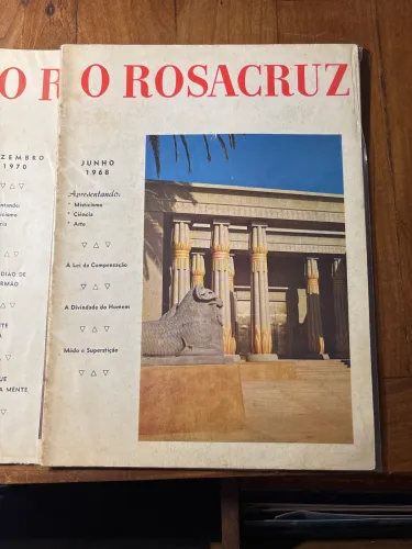 O Rosacruz: 2 Edições, Junho de 1968 e Dezembro de 1970 - em boas condições!