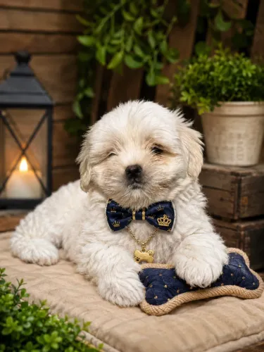 Lhasa apso macho branquinho perfeito