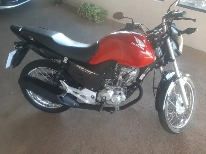 Honda cg start 160 vermelha, linda